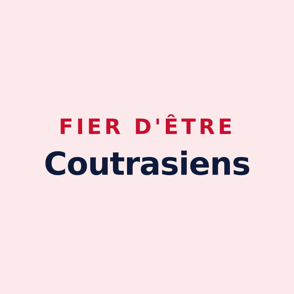 Magnet « Fier d'être Coutrasiens » — design pour Coutras