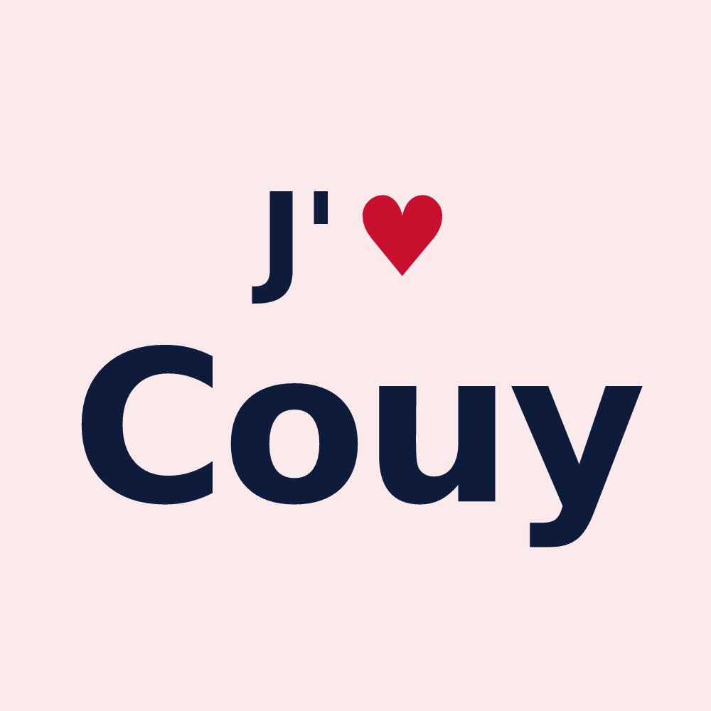 Magnet personnalisé Couy — design J'aime Couy
