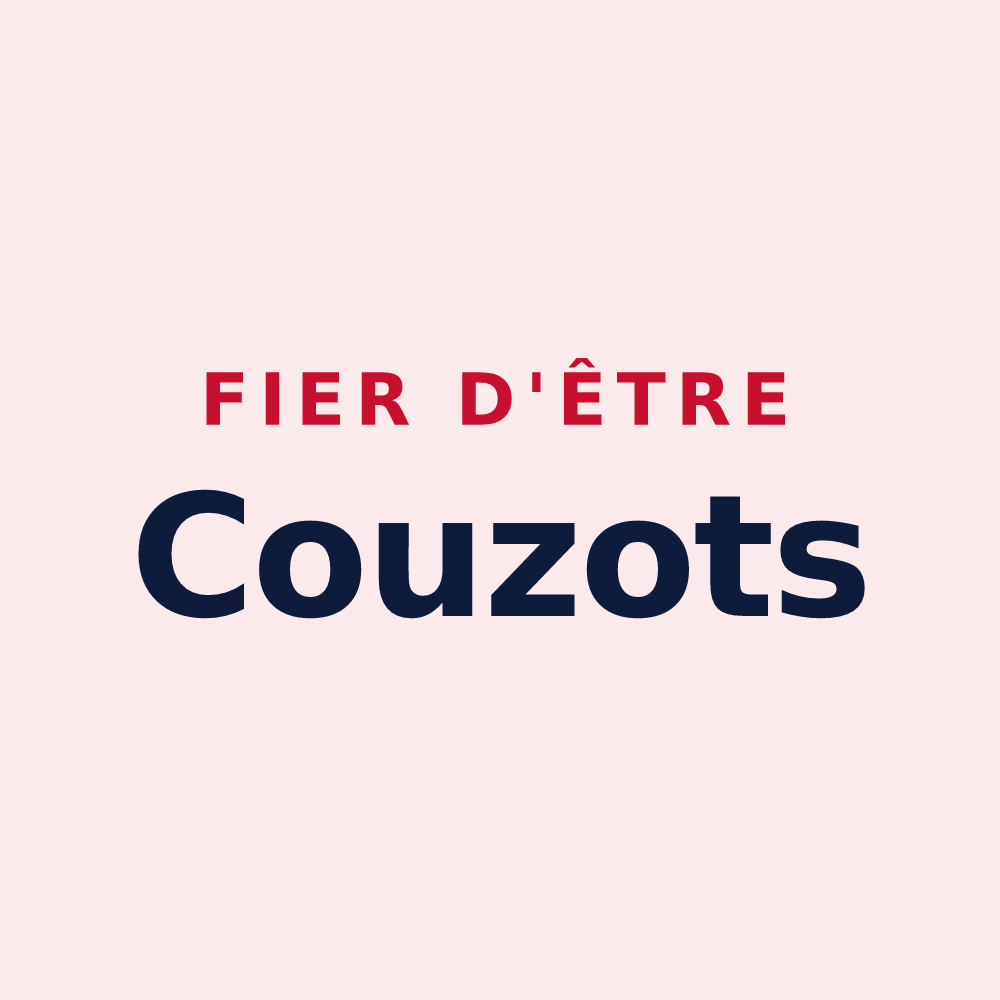 Magnet « Fier d'être Couzots » — design pour Couze-et-Saint-Front