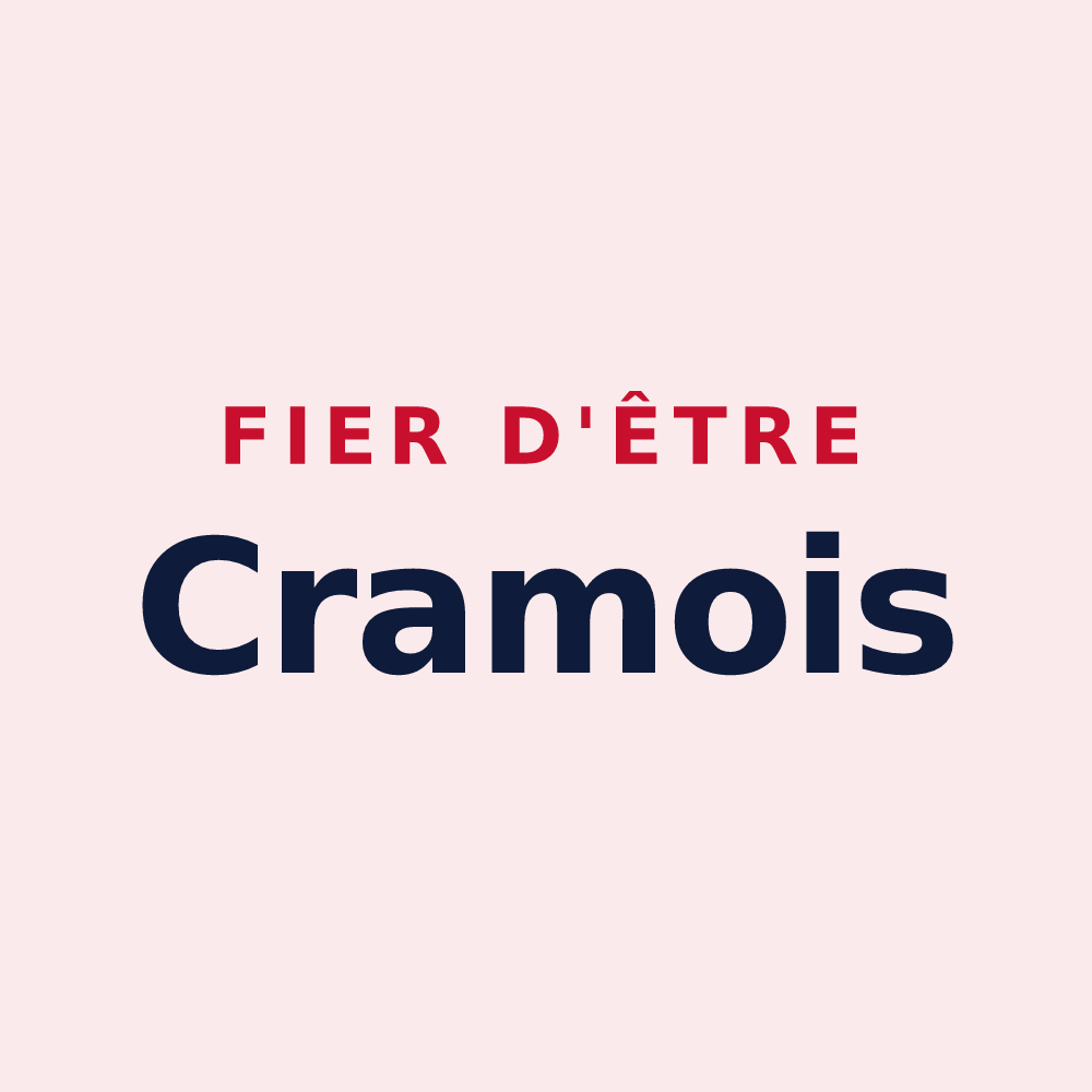 Magnet « Fier d'être Cramois » — design pour Cram-Chaban