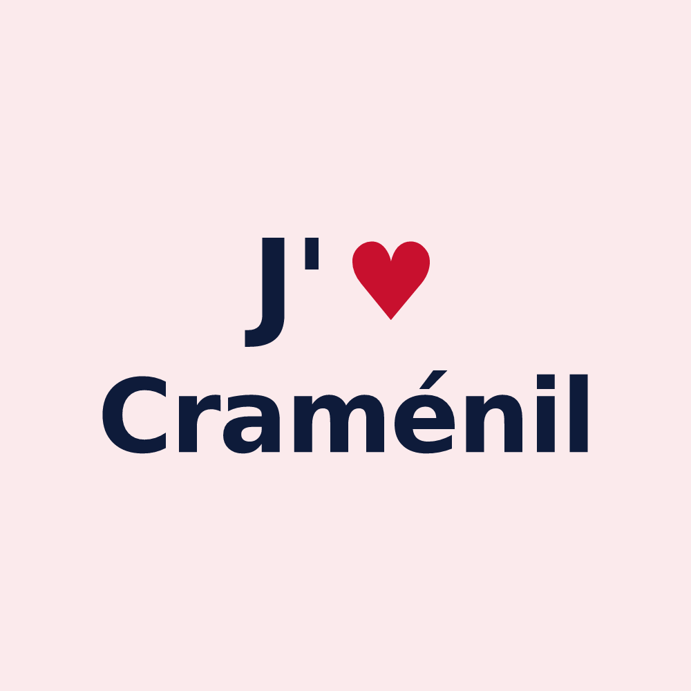 Magnet personnalisé Craménil — design J'aime Craménil