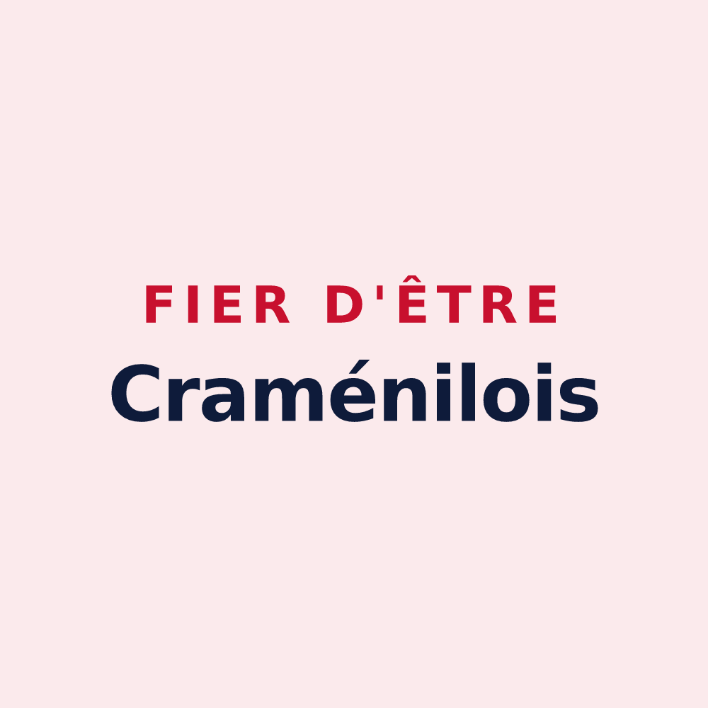 Magnet « Fier d'être Craménilois » — design pour Craménil