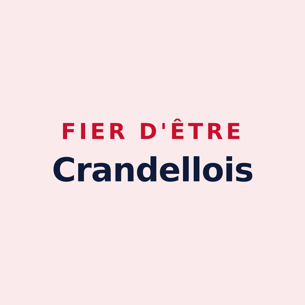 Magnet « Fier d'être Crandellois » — design pour Crandelles