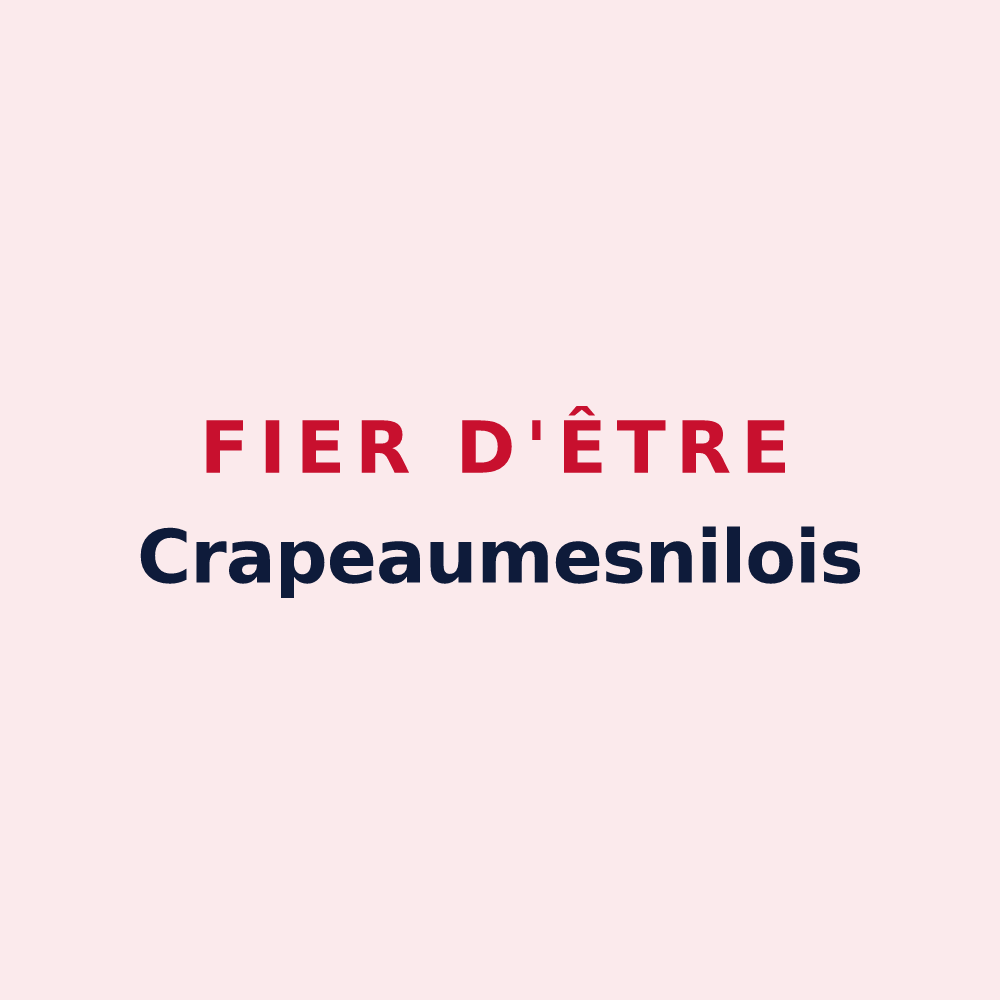 Magnet « Fier d'être Crapeaumesnilois » — design pour Crapeaumesnil