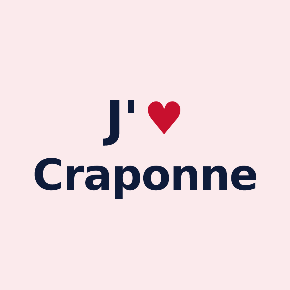Magnet personnalisé Craponne — design J'aime Craponne