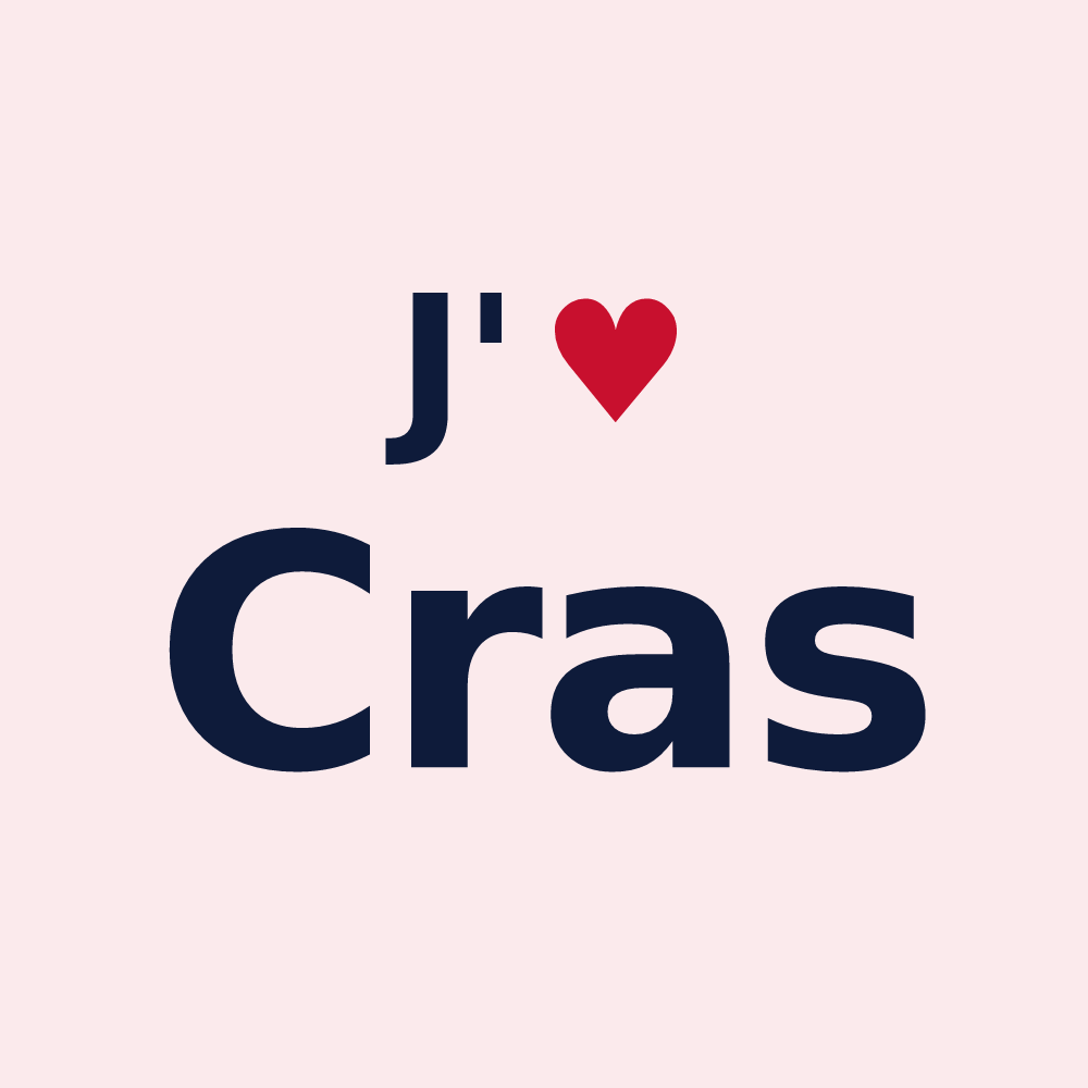 Magnet personnalisé Cras — design J'aime Cras