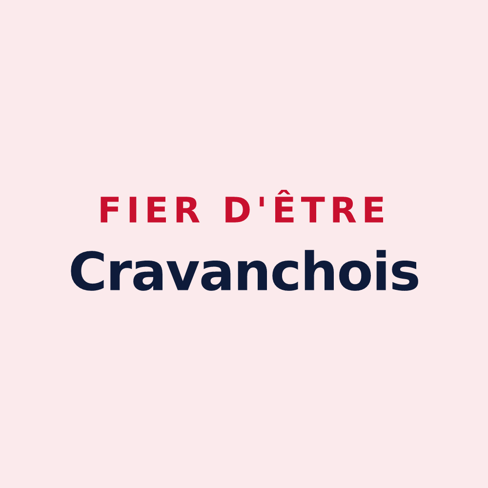 Magnet « Fier d'être Cravanchois » — design pour Cravanche