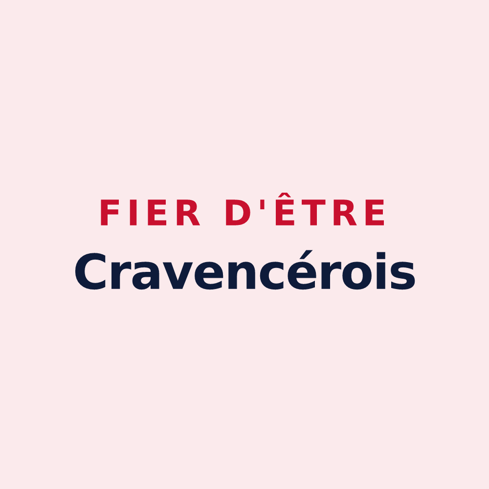 Magnet « Fier d'être Cravencérois » — design pour Cravencères