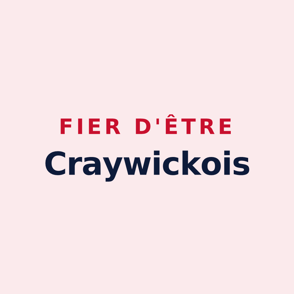 Magnet « Fier d'être Craywickois » — design pour Craywick