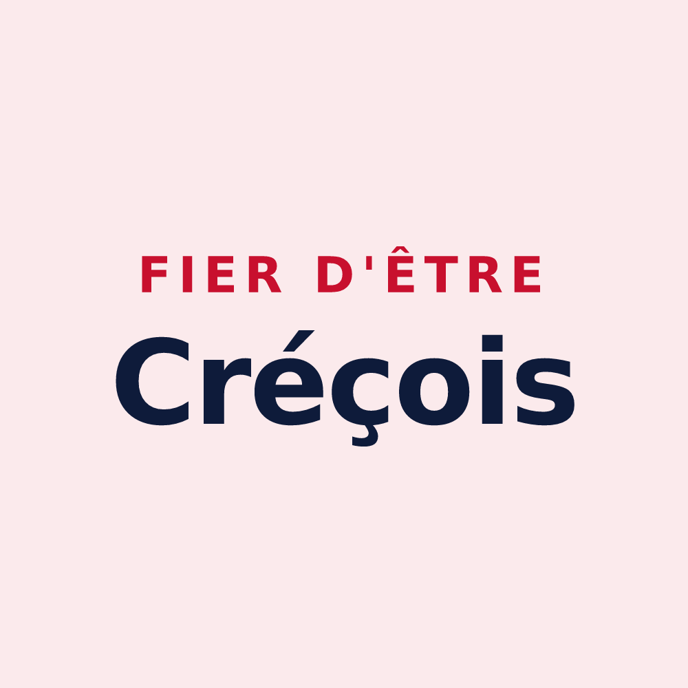 Magnet « Fier d'être Créçois » — design pour Crécy-la-Chapelle