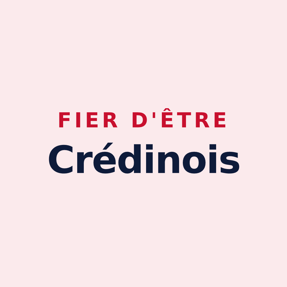Magnet « Fier d'être Crédinois » — design pour Crédin