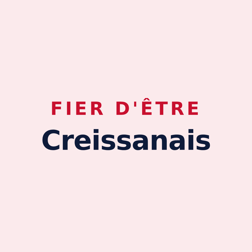 Magnet « Fier d'être Creissanais » — design pour Creissan