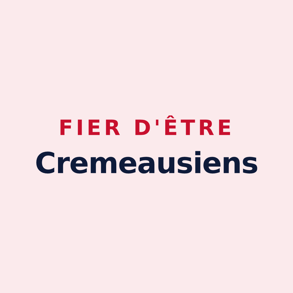 Magnet « Fier d'être Cremeausiens » — design pour Cremeaux