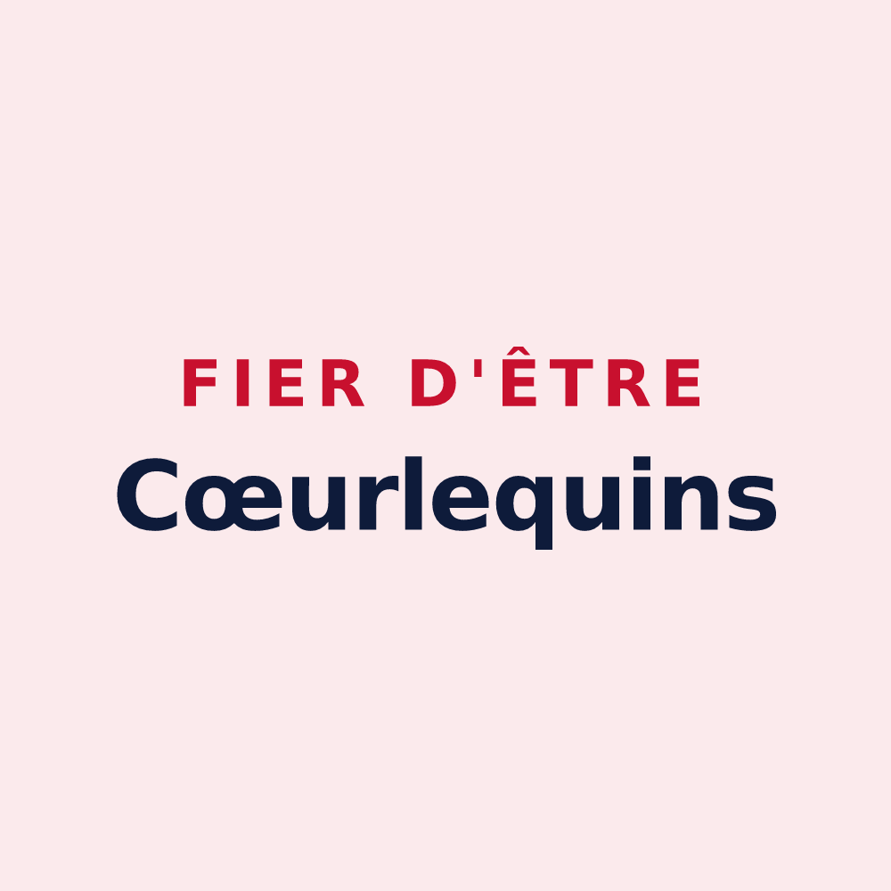 Magnet « Fier d'être Cœurlequins » — design pour Creney-près-Troyes