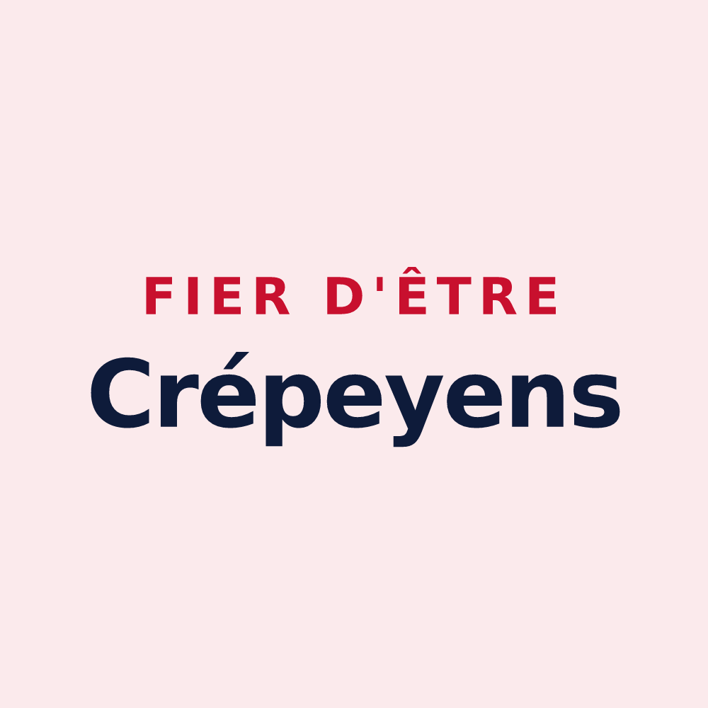 Magnet « Fier d'être Crépeyens » — design pour Crépey