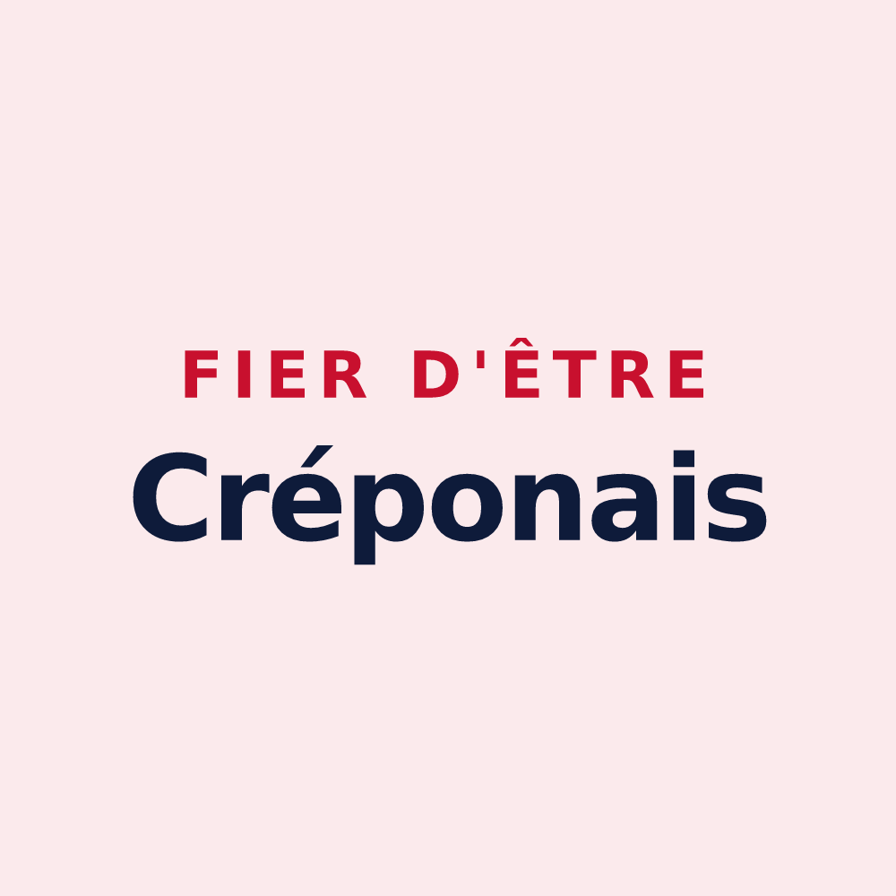 Magnet « Fier d'être Créponais » — design pour Crépon
