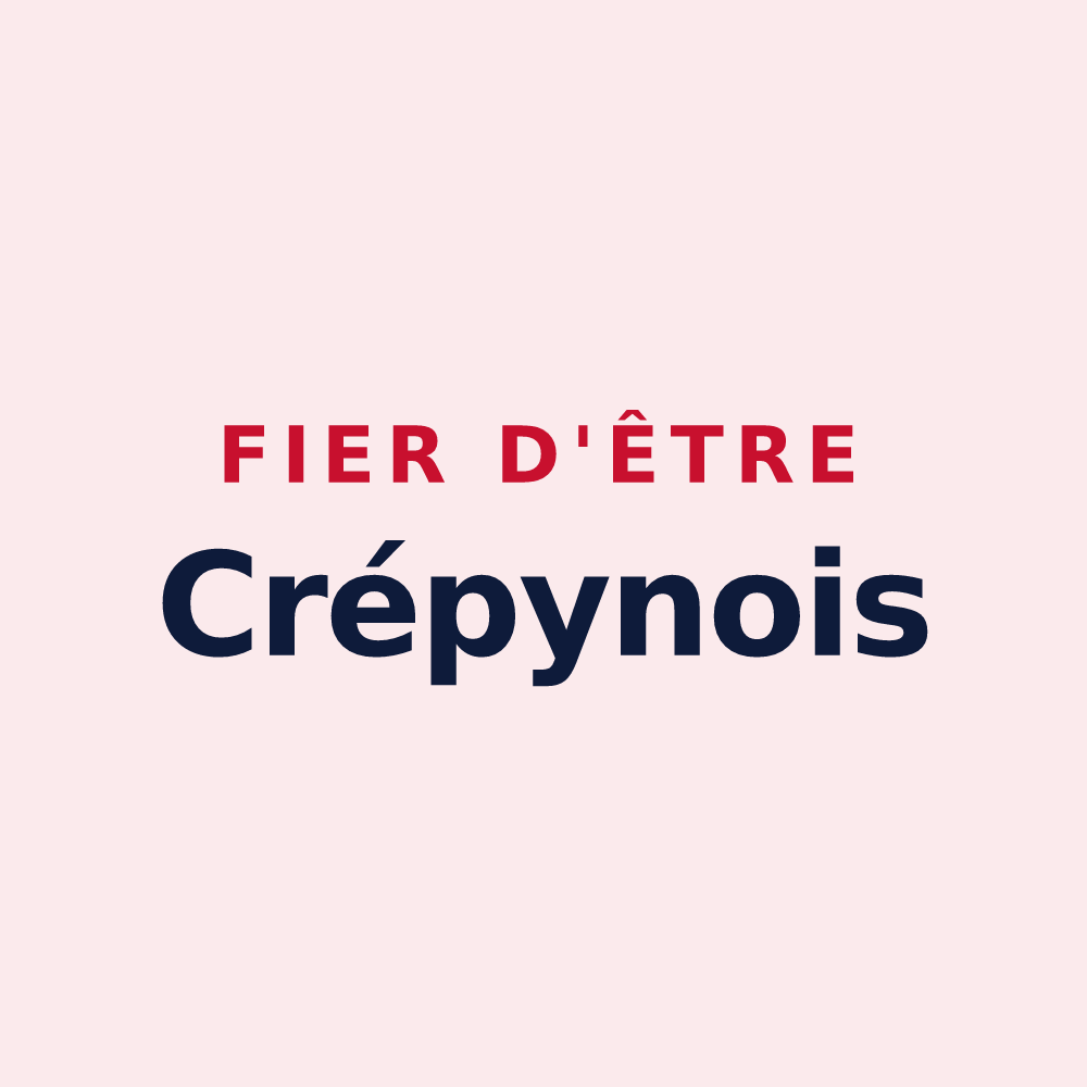 Magnet « Fier d'être Crépynois » — design pour Crépy