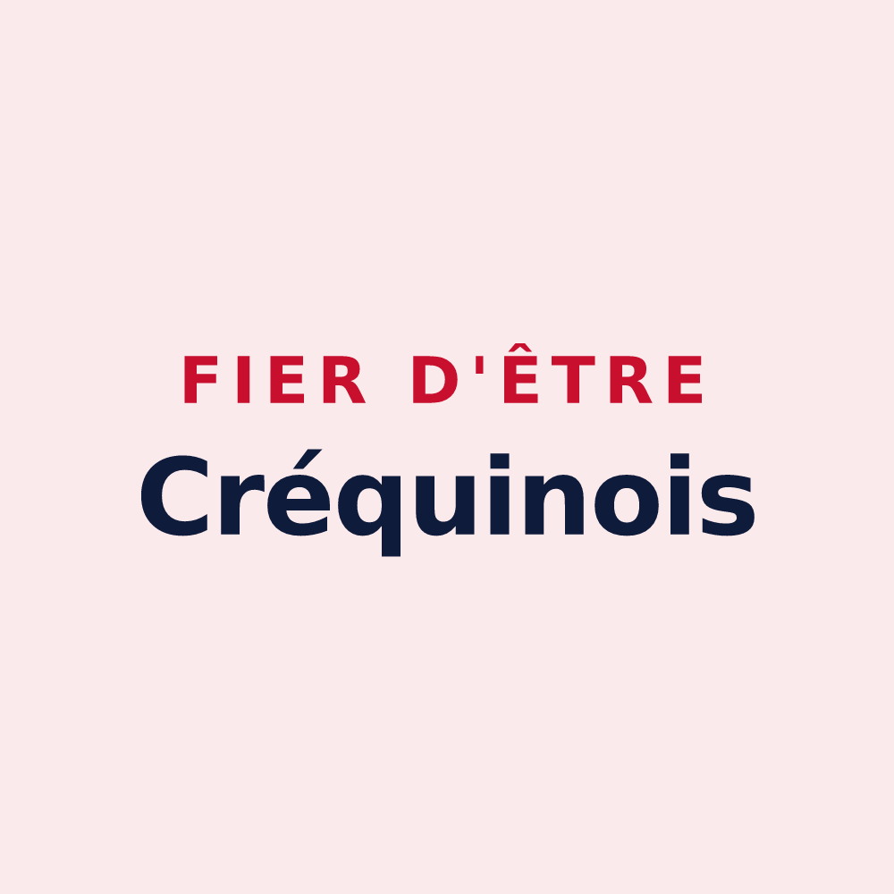 Magnet « Fier d'être Créquinois » — design pour Créquy