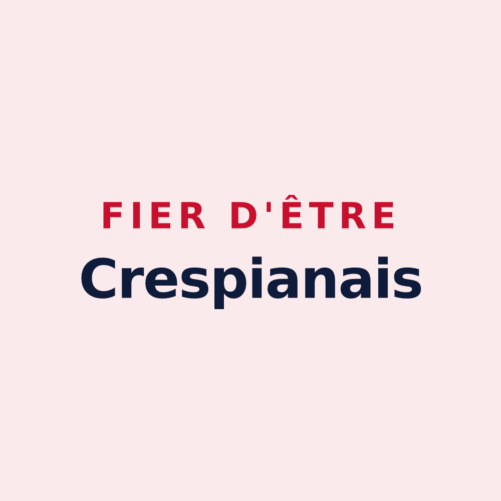 Magnet « Fier d'être Crespianais » — design pour Crespian