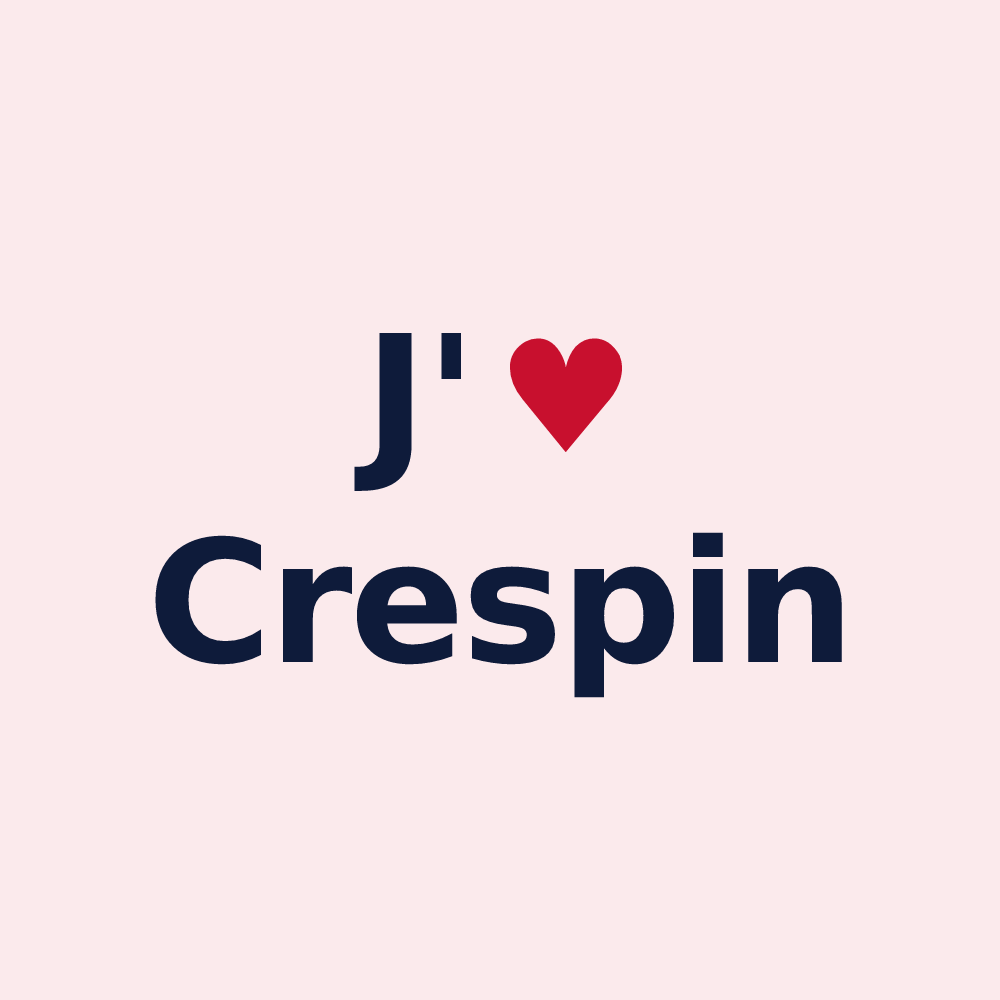 Magnet personnalisé Crespin — design J'aime Crespin