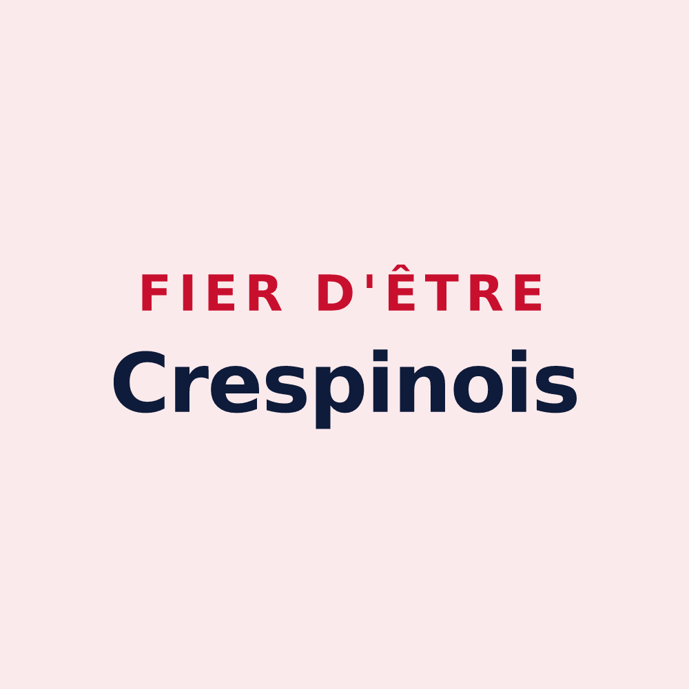 Magnet « Fier d'être Crespinois » — design pour Crespin