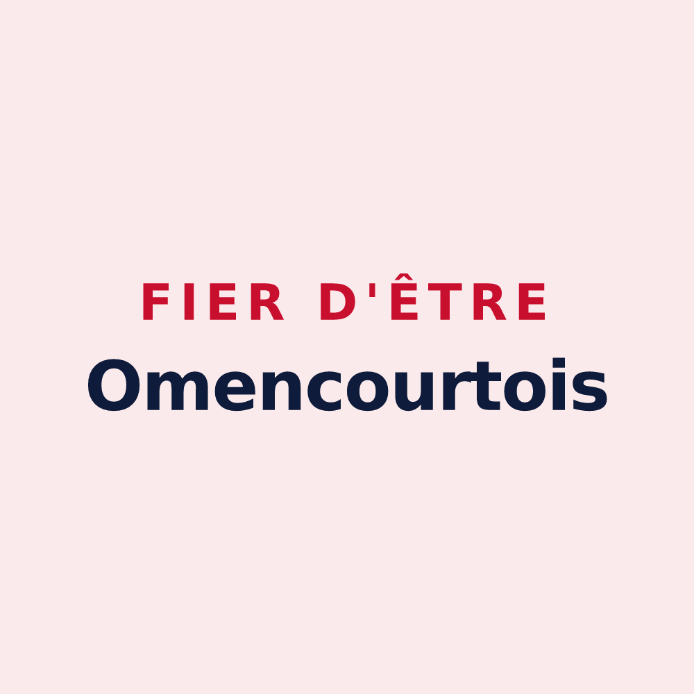 Magnet « Fier d'être Omencourtois » — design pour Cressy-Omencourt