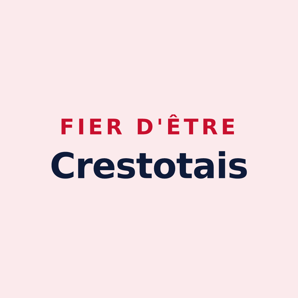 Magnet « Fier d'être Crestotais » — design pour Crestot