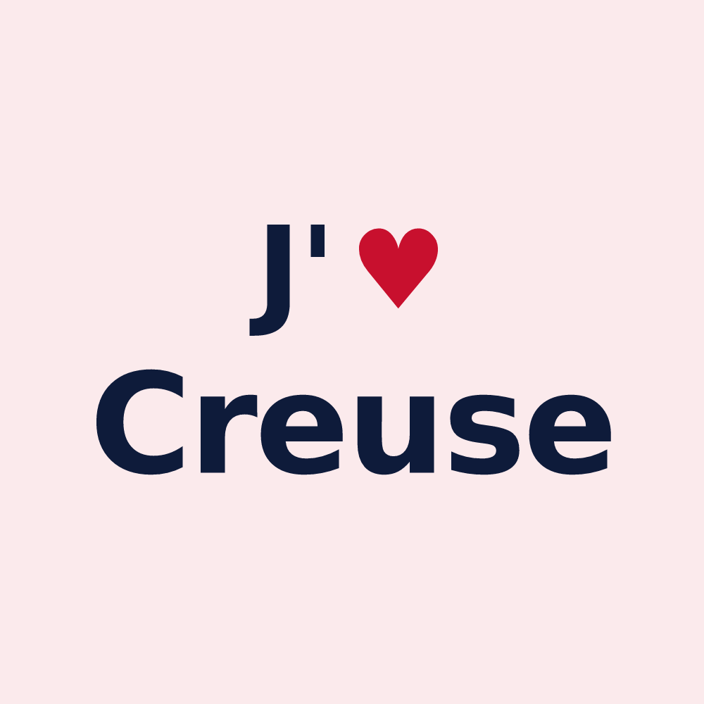 Magnet personnalisé Creuse — design J'aime Creuse