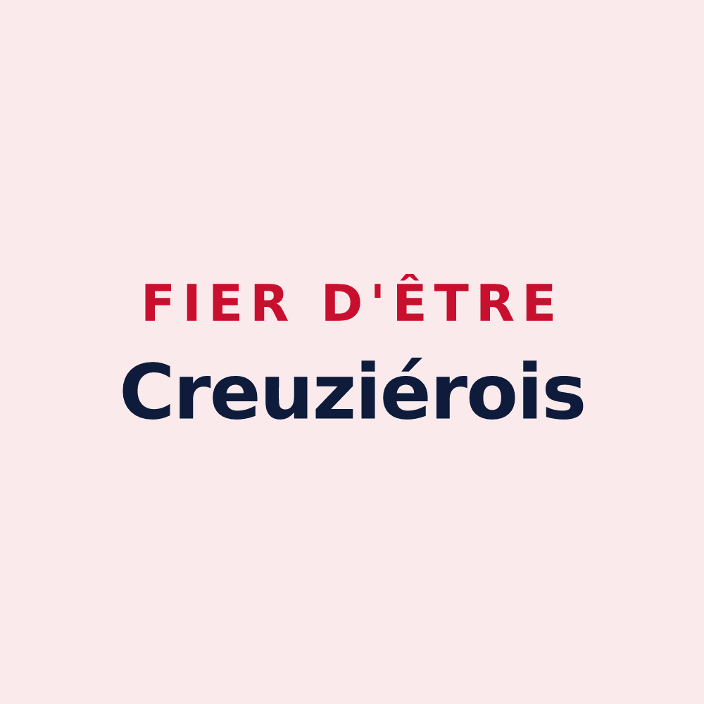 Magnet « Fier d'être Creuziérois » — design pour Creuzier-le-Vieux