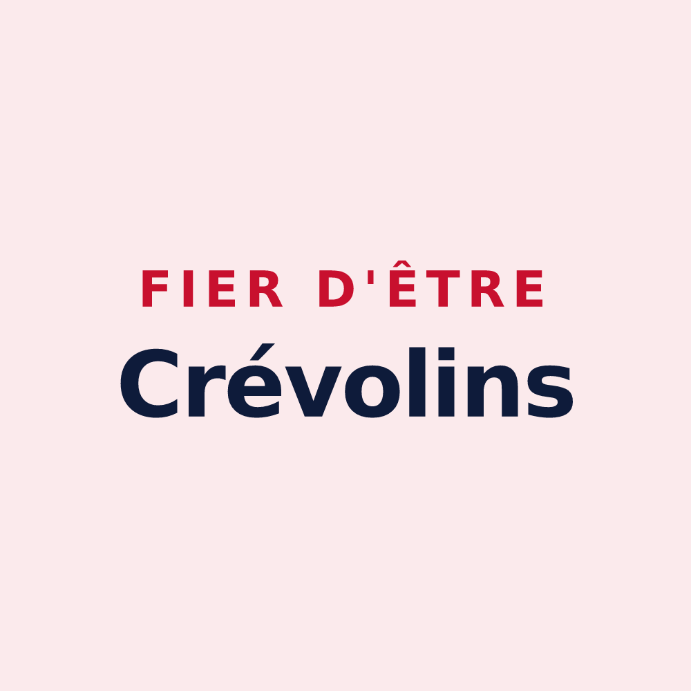 Magnet « Fier d'être Crévolins » — design pour Crévoux