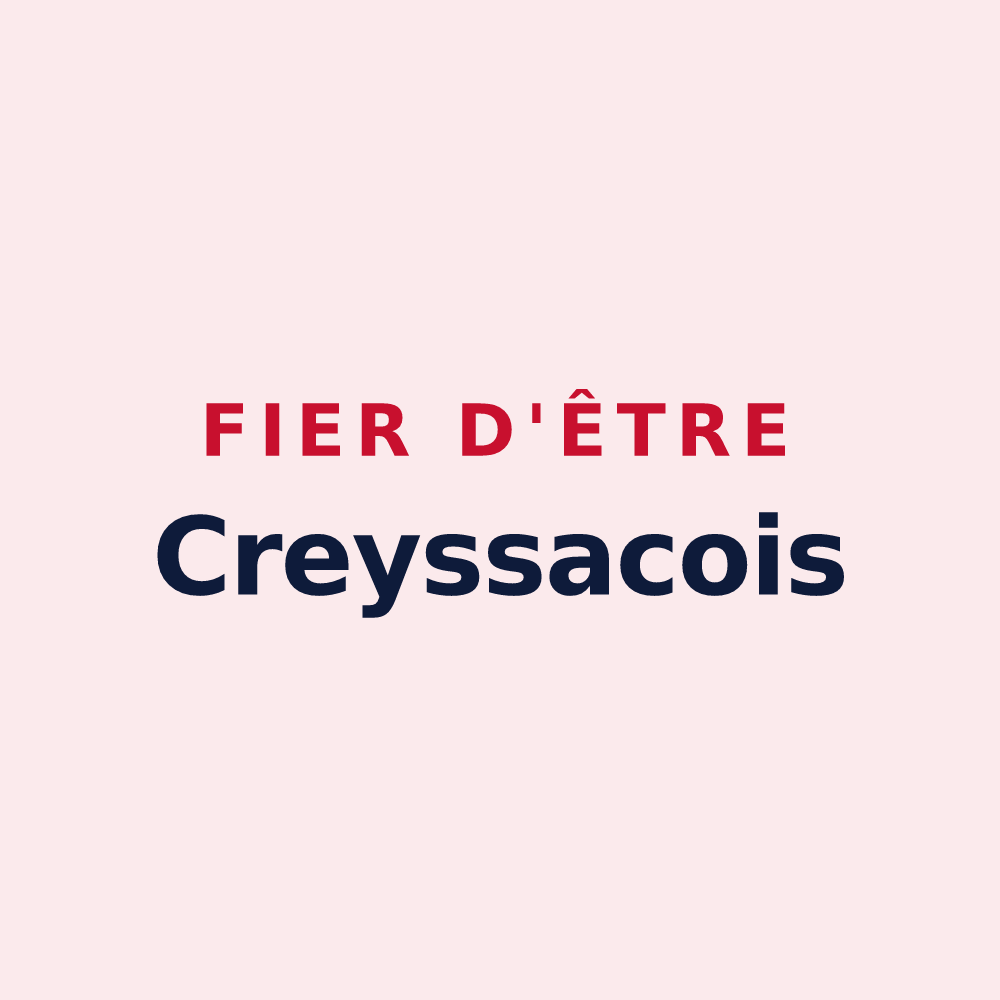 Magnet « Fier d'être Creyssacois » — design pour Creyssac