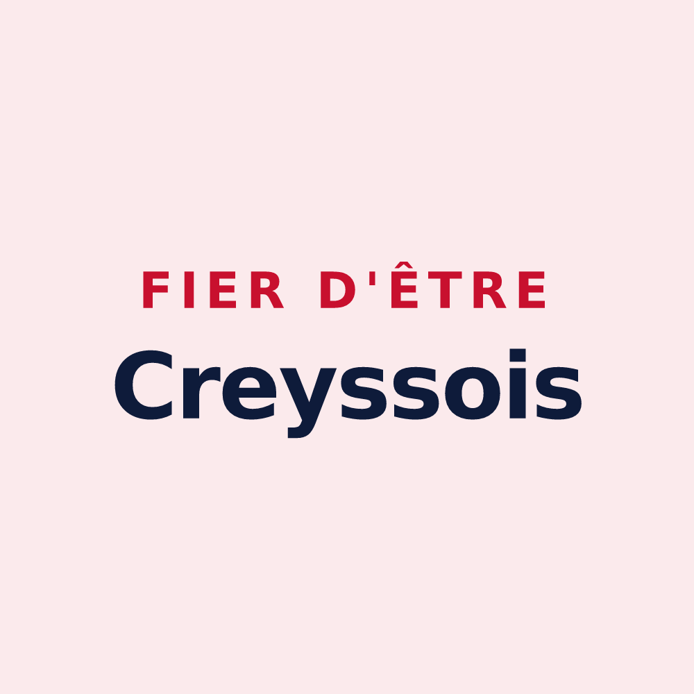 Magnet « Fier d'être Creyssois » — design pour Creysse