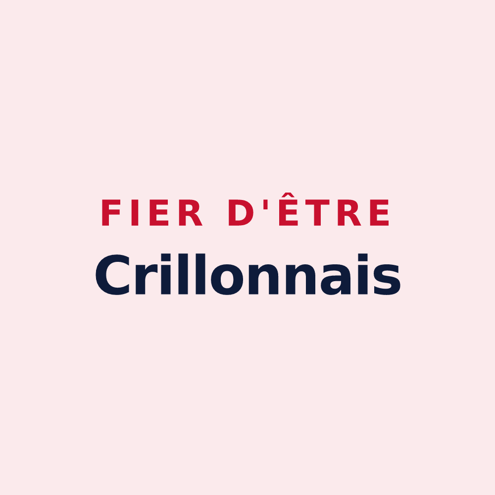 Magnet « Fier d'être Crillonnais » — design pour Crillon-le-Brave