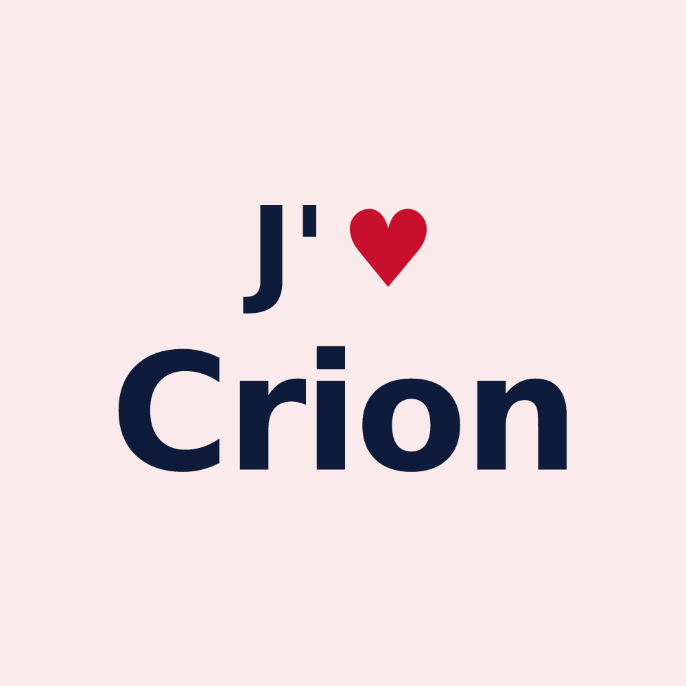 Magnet personnalisé Crion — design J'aime Crion