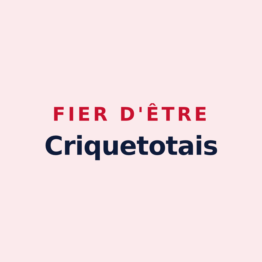 Magnet « Fier d'être Criquetotais » — design pour Criquetot-le-Mauconduit