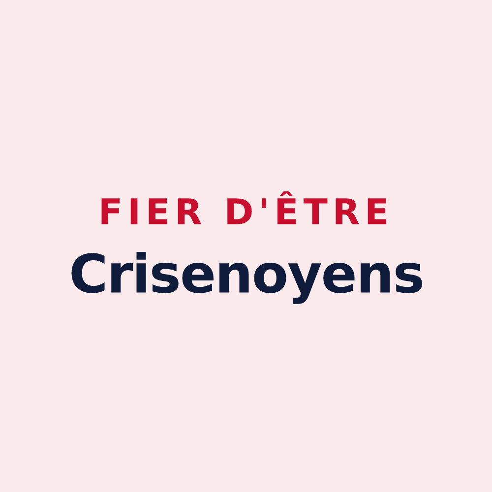 Magnet « Fier d'être Crisenoyens » — design pour Crisenoy