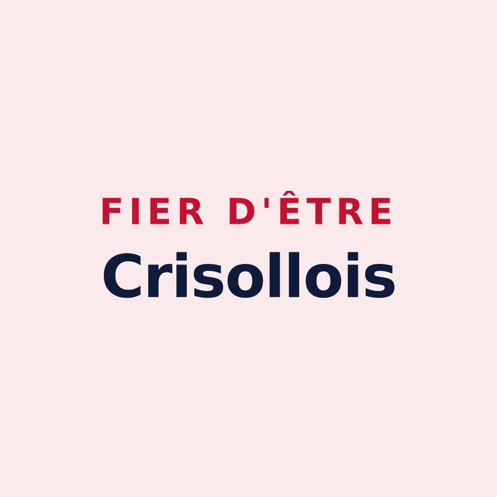 Magnet « Fier d'être Crisollois » — design pour Crisolles