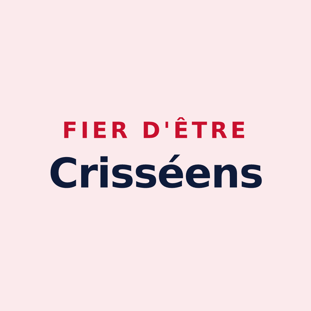 Magnet « Fier d'être Crisséens » — design pour Crissé