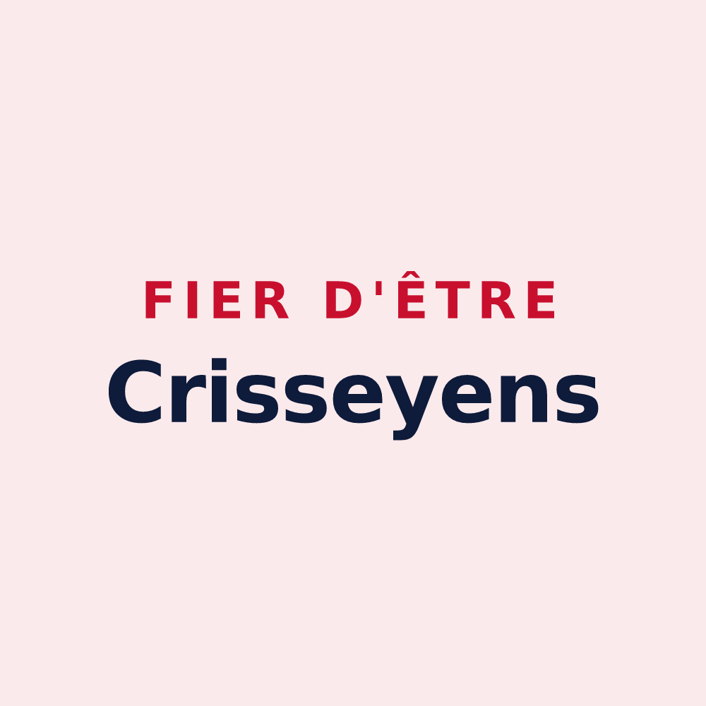 Magnet « Fier d'être Crisseyens » — design pour Crissey