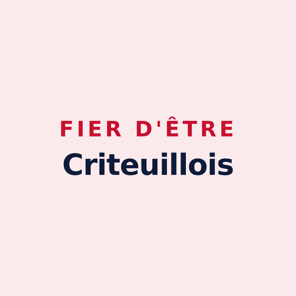 Magnet « Fier d'être Criteuillois » — design pour Criteuil-la-Magdeleine