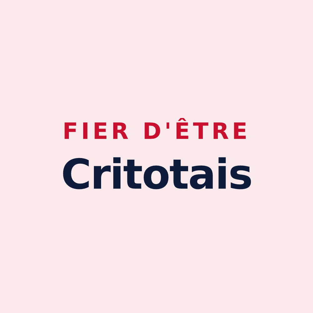 Magnet « Fier d'être Critotais » — design pour Critot