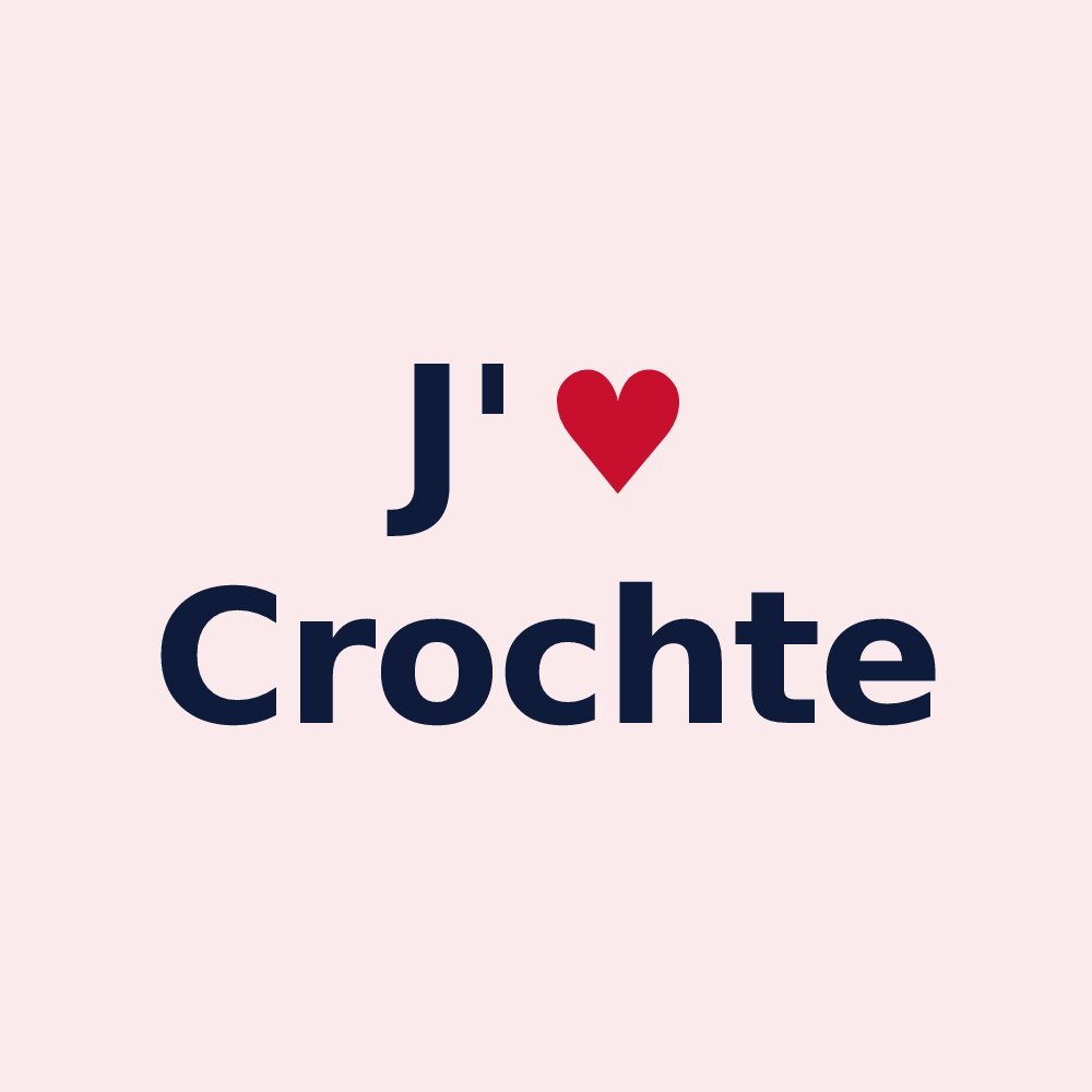 Magnet personnalisé Crochte — design J'aime Crochte