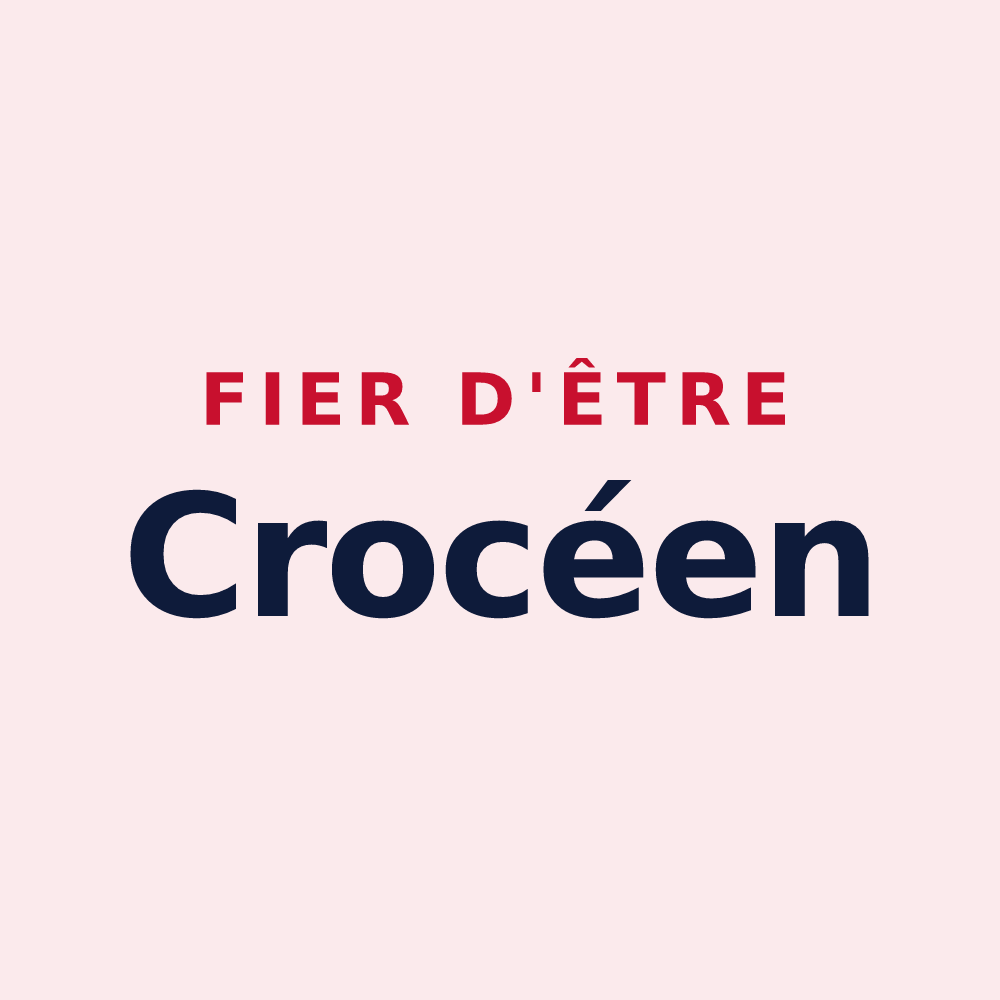 Magnet « Fier d'être Crocéen » — design pour Crocy
