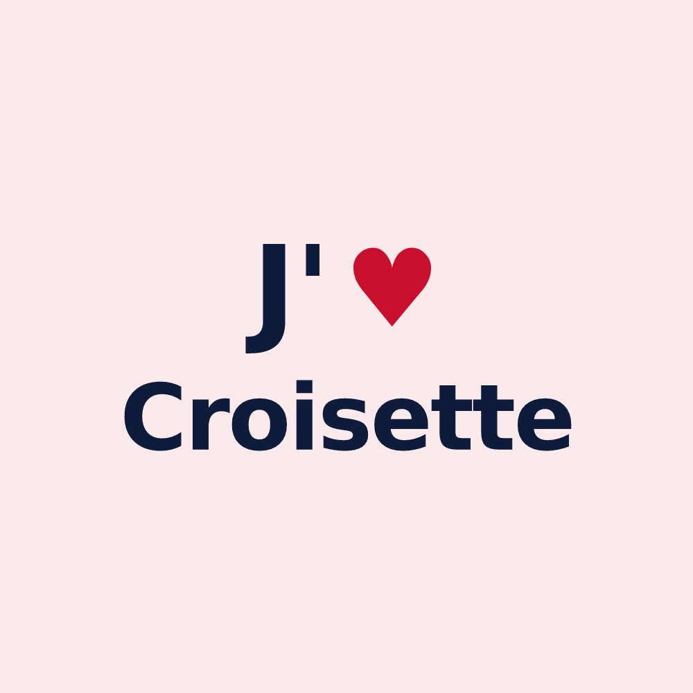Magnet personnalisé Croisette — design J'aime Croisette