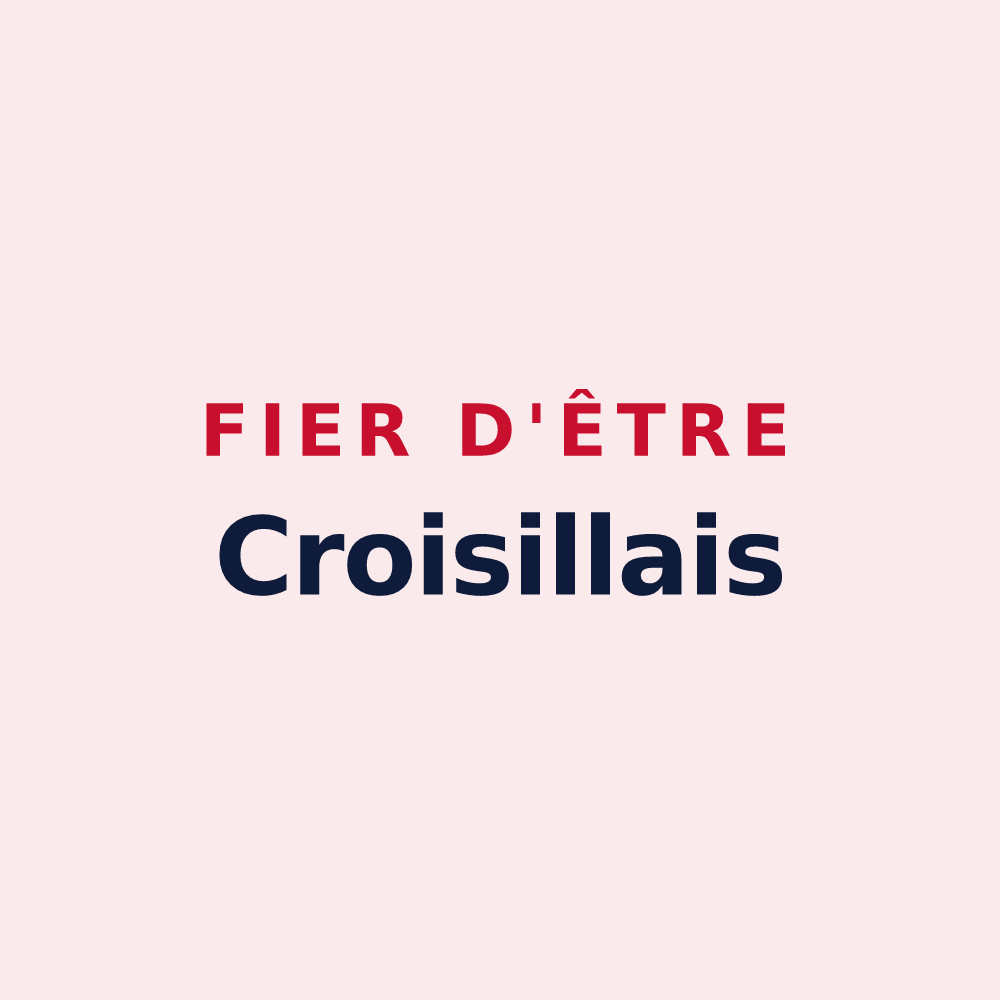 Magnet « Fier d'être Croisillais » — design pour Croisy-sur-Andelle