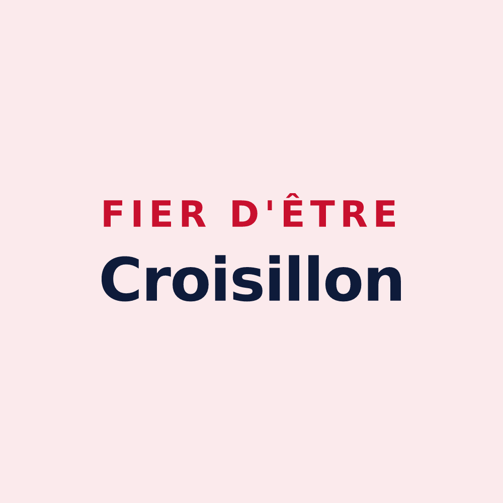 Magnet « Fier d'être Croisillon » — design pour Croisy-sur-Eure
