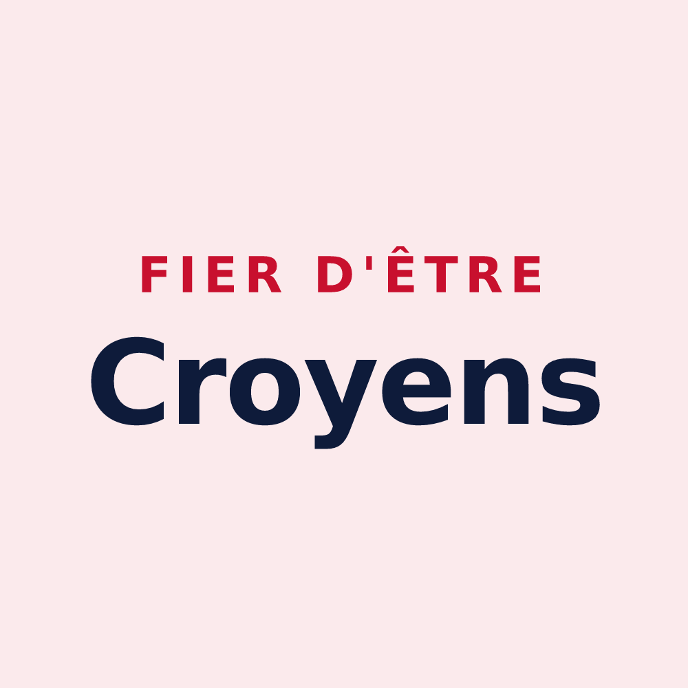 Magnet « Fier d'être Croyens » — design pour Croix