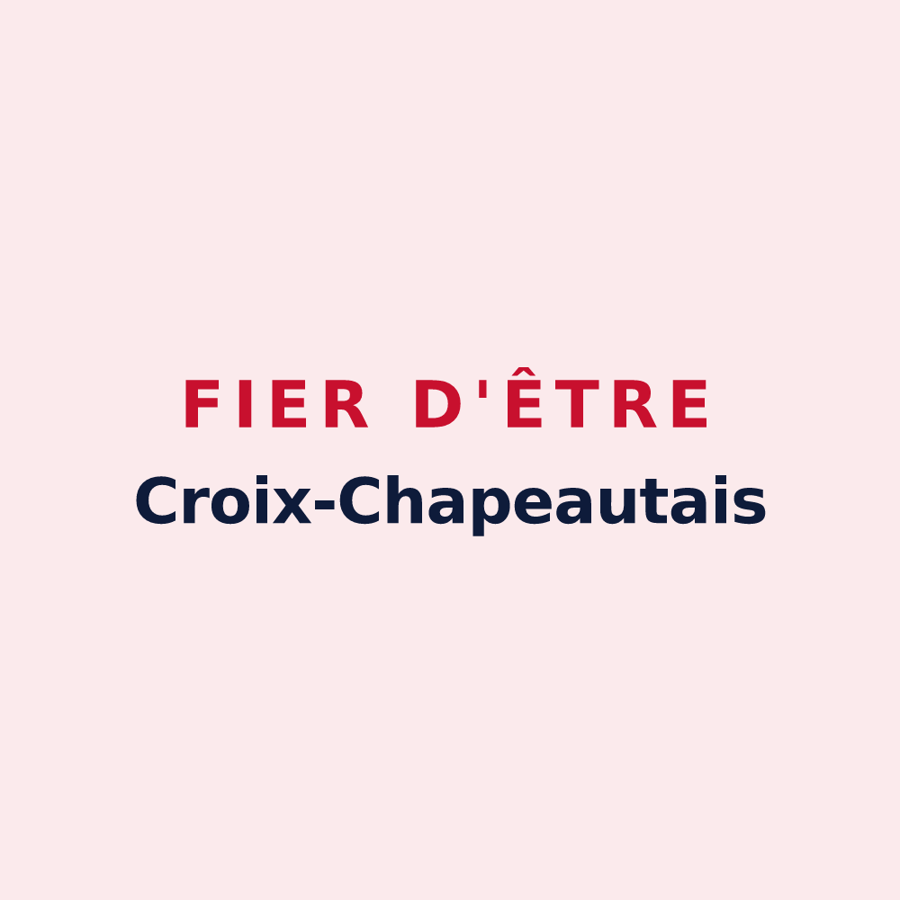 Magnet « Fier d'être Croix-Chapeautais » — design pour Croix-Chapeau