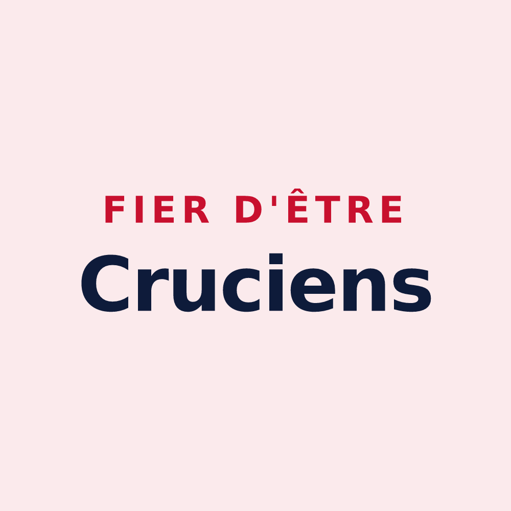 Magnet « Fier d'être Cruciens » — design pour Croix-en-Ternois