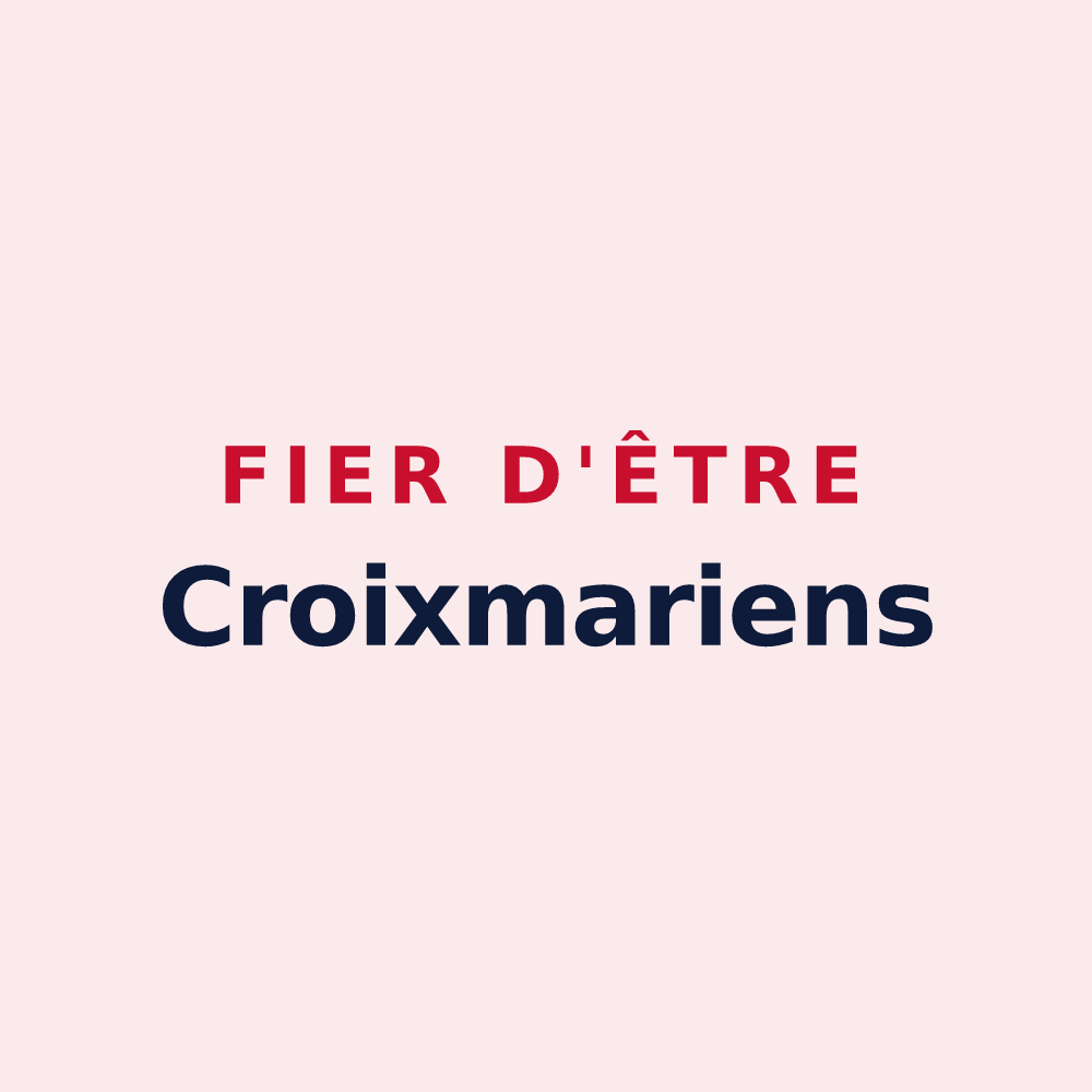 Magnet « Fier d'être Croixmariens » — design pour Croix-Mare